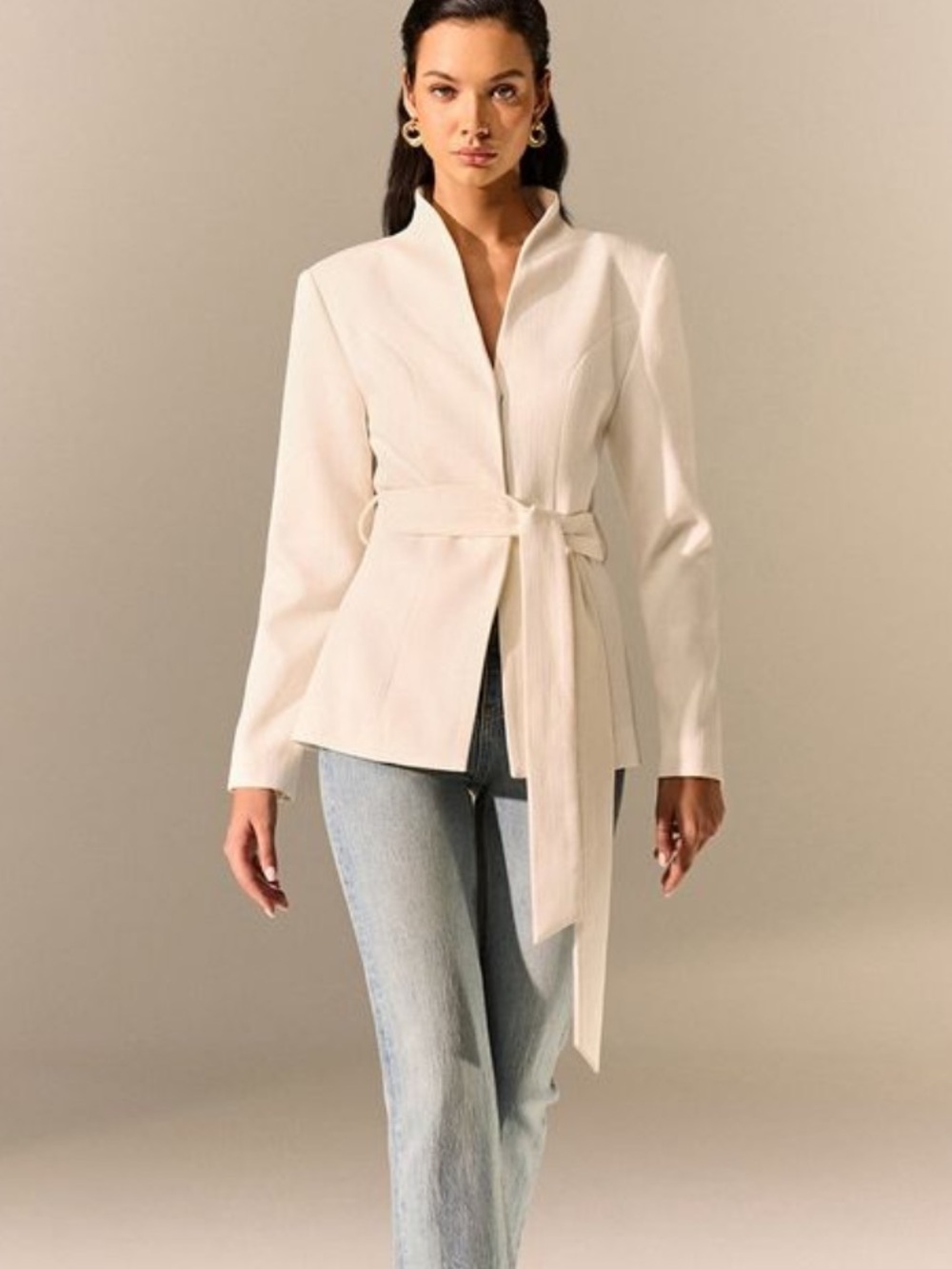 NWT Commense Women's Tie-Waist Blazer